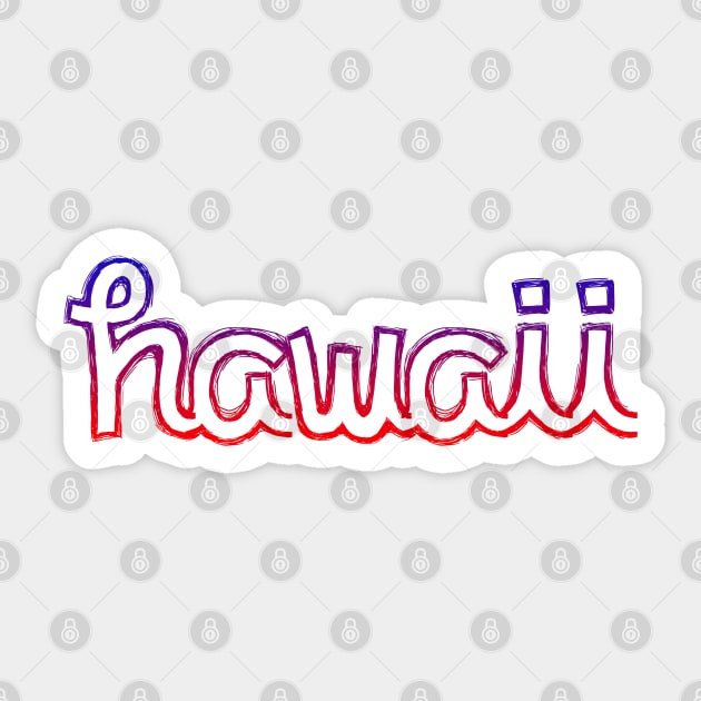 hawaii Sticker by sarahnash